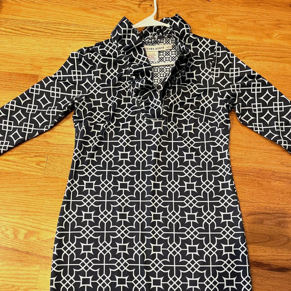 Gretchen Scott Ruffleneck Dress